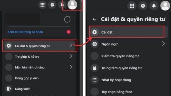 Bước 2. Cài đặt quyền riêng tư và bài viết