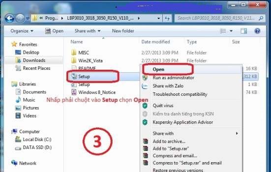 Bước 5: Chọn "Have Disk" và "Yes" để cấp quyền cho