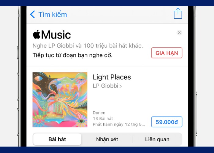 Khởi động ứng dụng iTunes Store