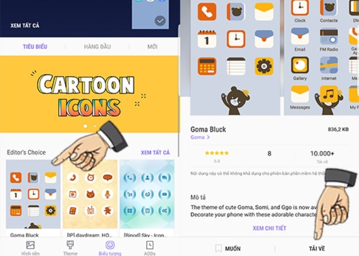 Tải "Biểu tượng" từ cửa hàng