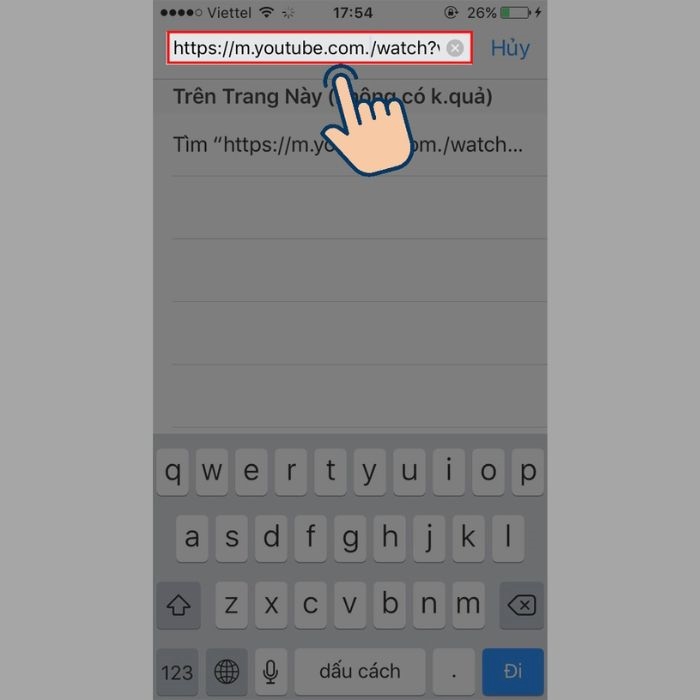 Thêm dấu chấm vào URL