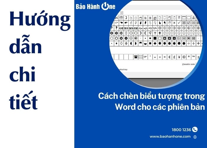 Hướng dẫn cách chèn biểu tượng trong Word