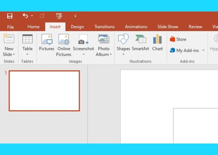 Vào mục "Insert" chọn tiếp "Picture"