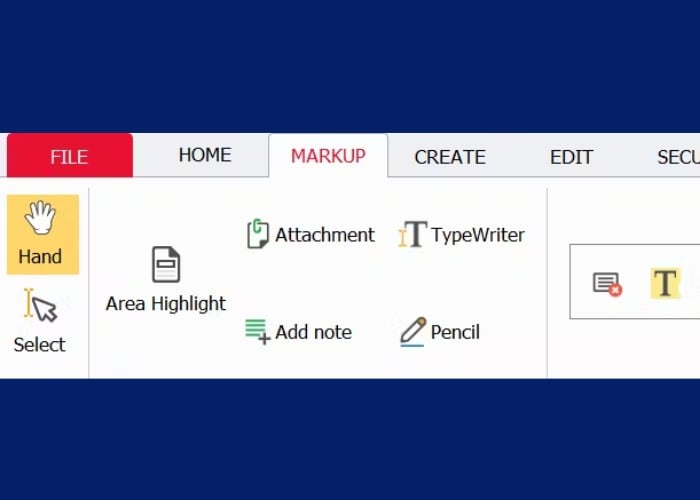 Nhấn vào nút “Markup”