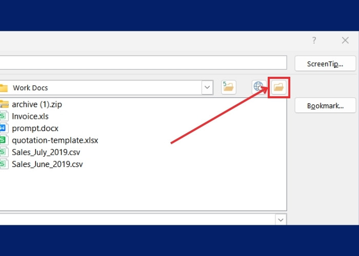 Nhấn nút "Browse" để chọn vị trí của tệp