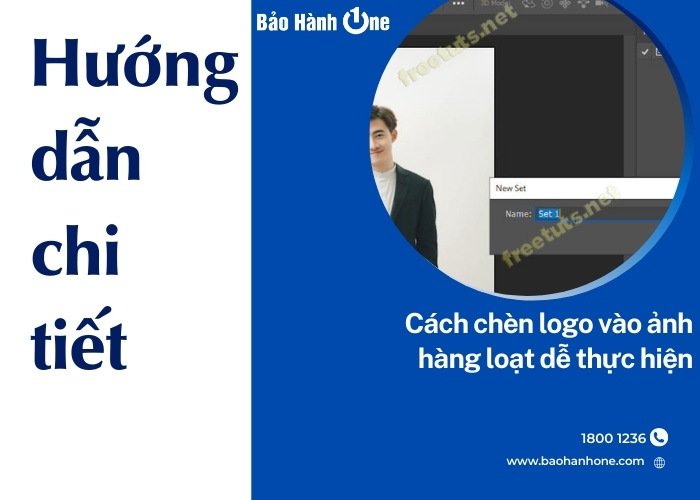 Hướng dẫn cách chèn logo vào ảnh hàng loạt