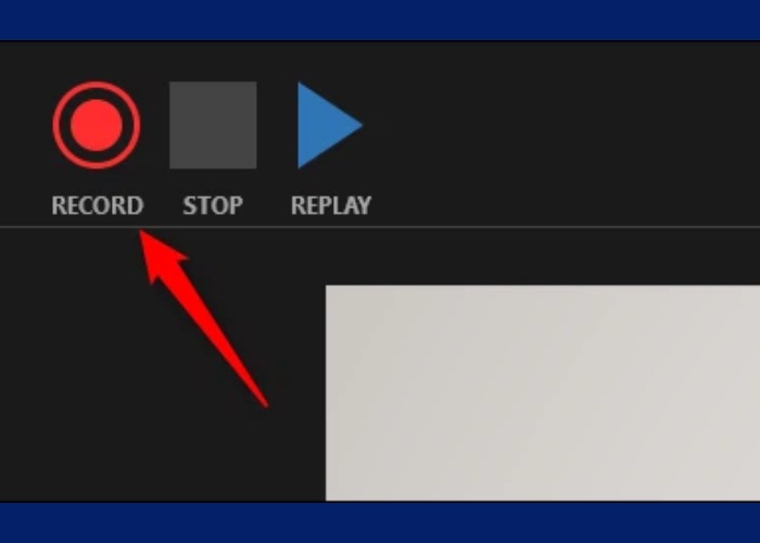 Tiếp tục ghi âm thì nhấn vào nút "Record"