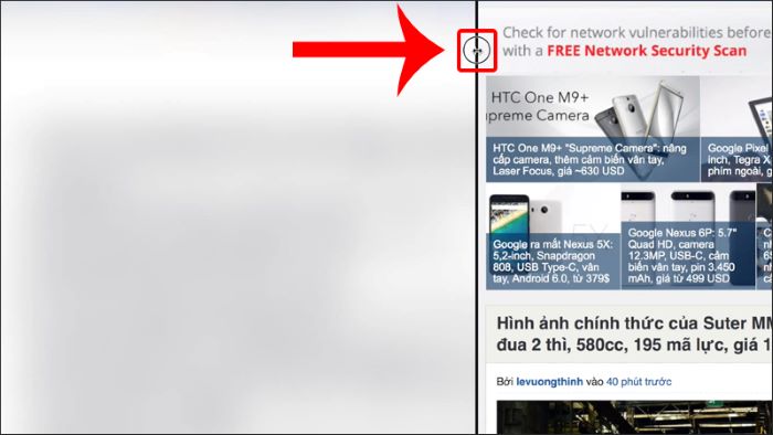 Điều chỉnh kích thước màn hình chia đôi