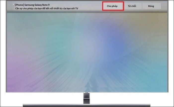 Chọn “Cho phép”