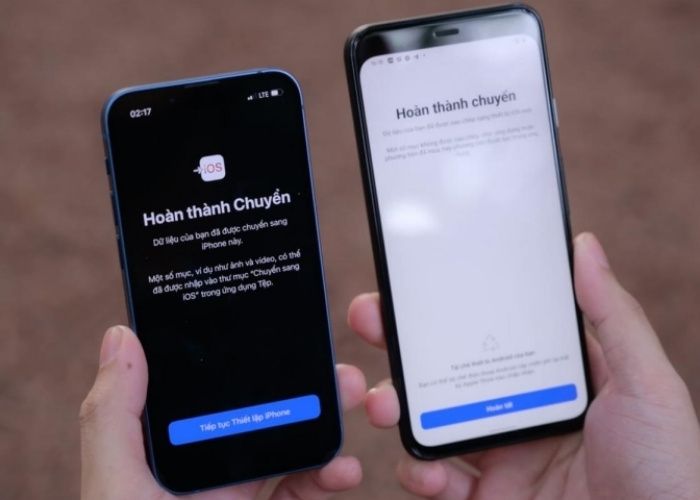Thông báo hoàn tất chuyển dữ liệu từ Samsung qua