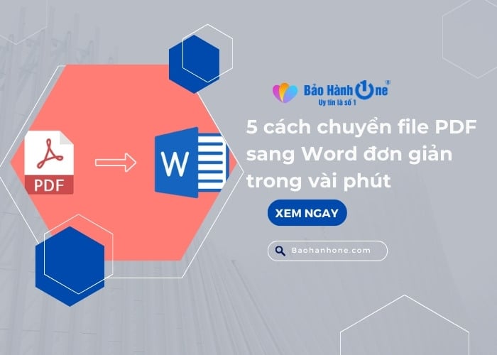 Những cách chuyển file PDF sang Word nhanh chóng
