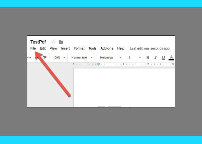 Nhấn chọn vào mục "File"