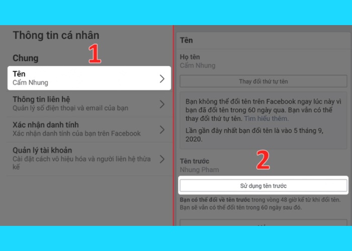 Chọn "Sử dụng tên trước" sau đó xác nhận