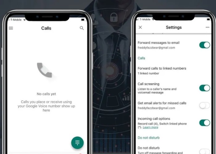 Chọn mục "Settings" sau đó nhấn vào "Calls"
