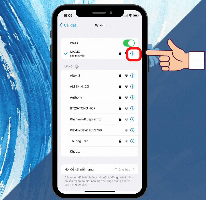 Thay đổi DNS trên thiết bị iPhone