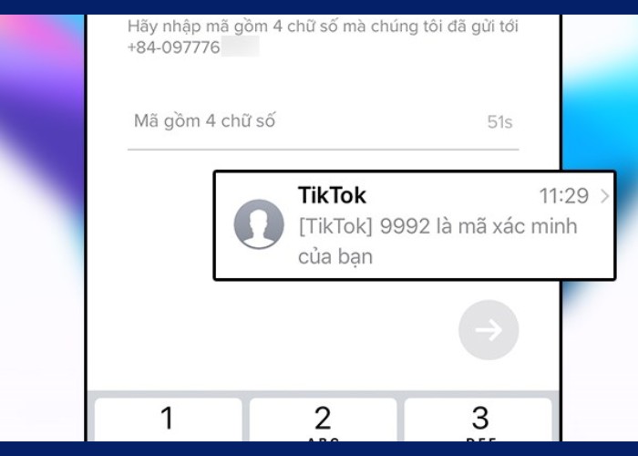 Nhập mã xác thực OTP để tiếp tục