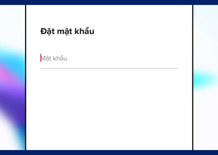 Cần đặt mật khẩu cho tài khoản