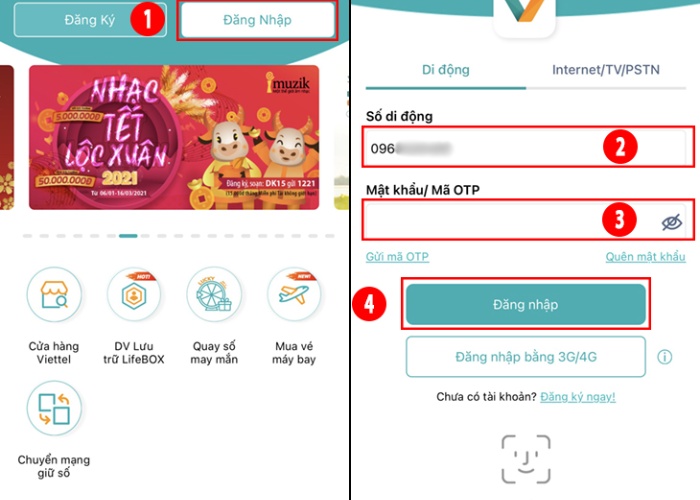 Đăng nhập để xem lưu lượng data