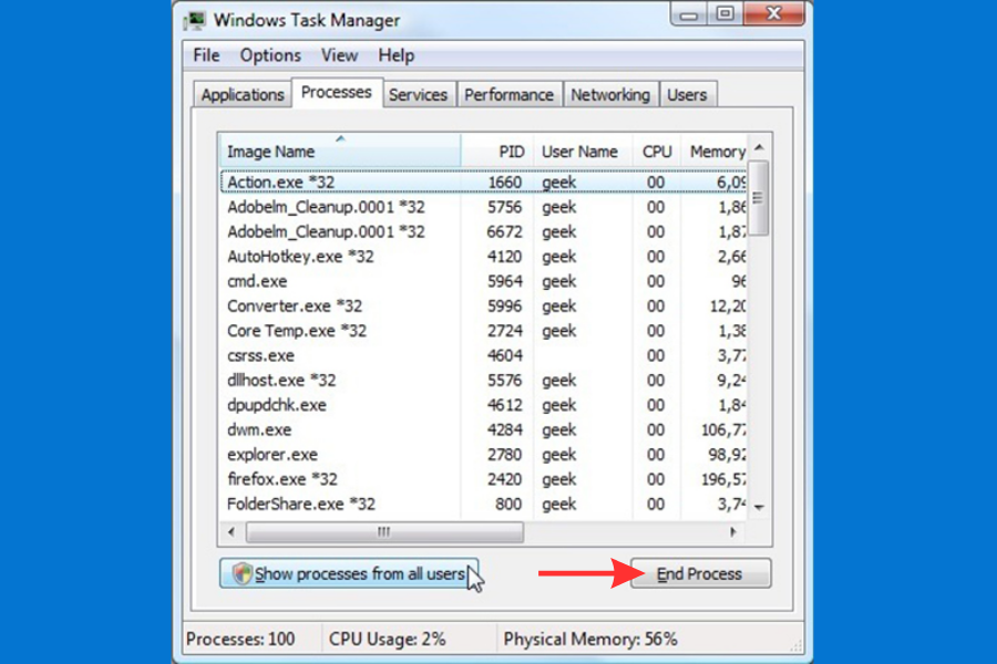 Tắt những tác vụ không sử dụng