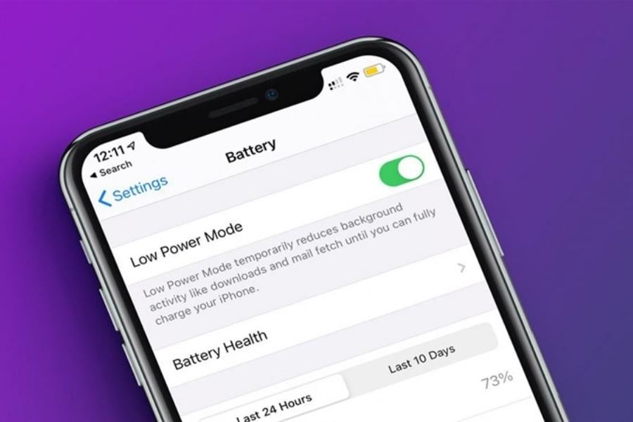 Nhấn bật chế độ Low Power Mode
