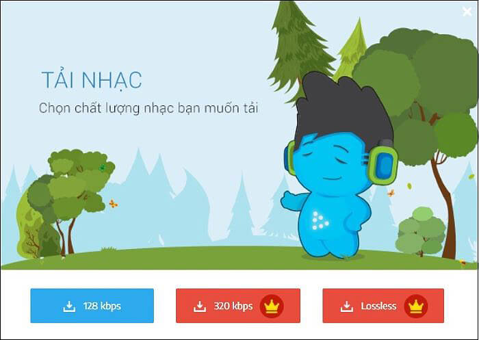 Chọn chất lượng nhạc 128 kbps