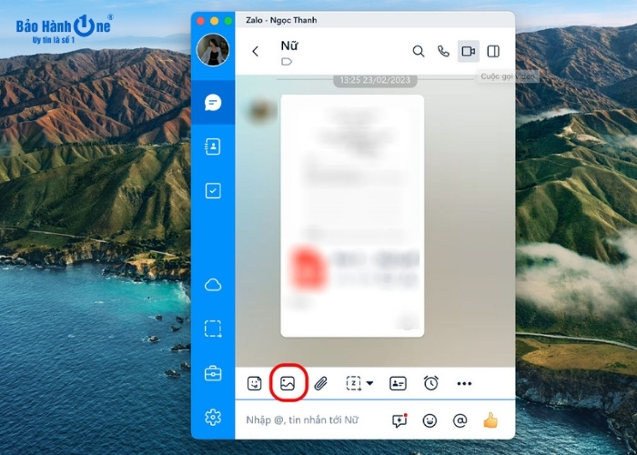 Chia sẻ hình ảnh, video qua Zalo