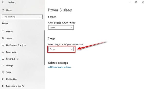 cách để màn hình laptop luôn sáng