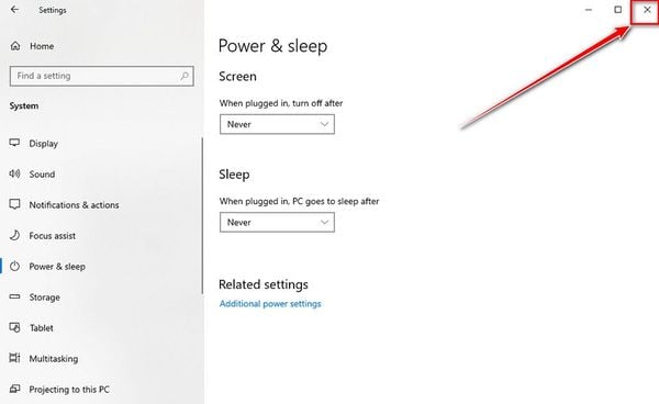 cách để màn hình laptop luôn sáng