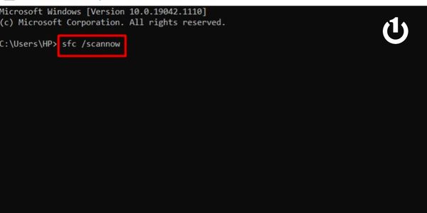 Nhập câu lệnh "sfc /scannow"