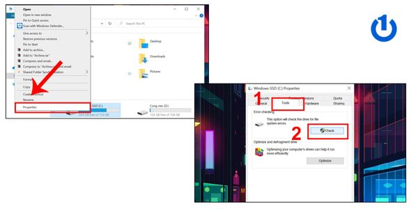 Kiểm tra ổ đĩa