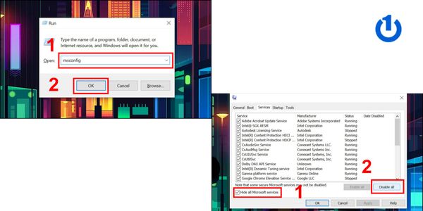 Chọn Disable all và tiếp tục