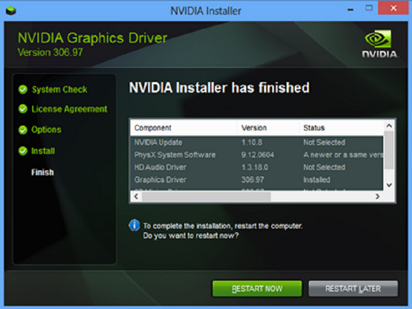 Cài đặt driver card màn hình NVIDIA
