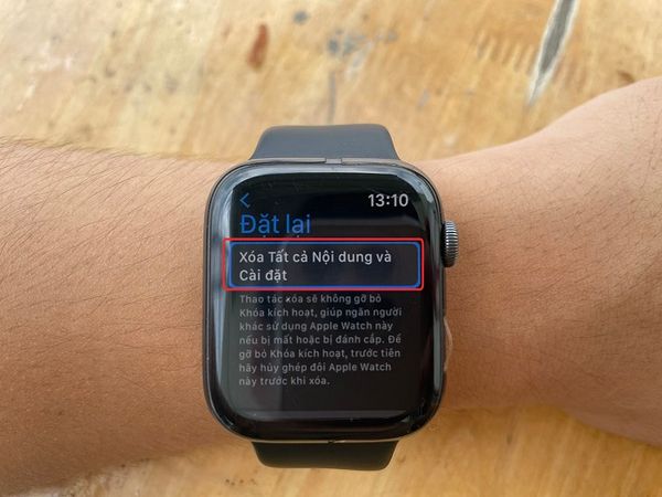Cài đặt lại Apple Watch mà không ghép nối iPhone