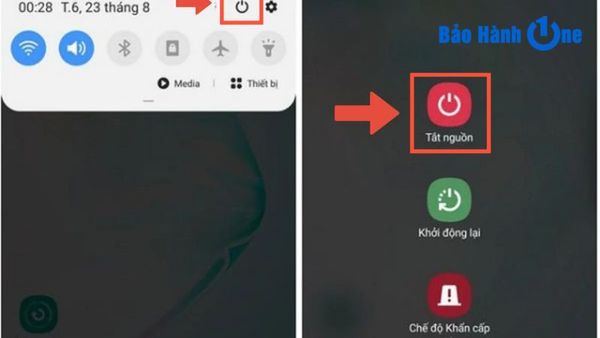 cách tắt nguồn điện thoại vivo y12s