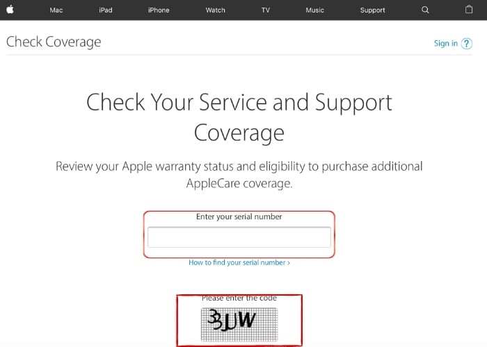 Nhập số Serial và code để kiểm tra thông tin