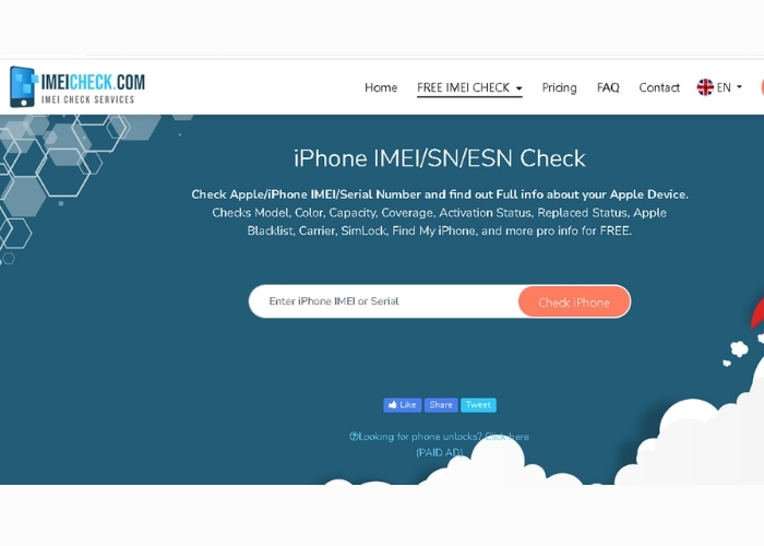 Nhập IMEI để kiểm tra bảo hành Apple