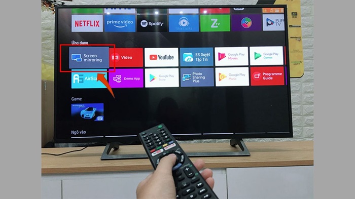 Chia sẻ màn hình điện thoại lên Tivi