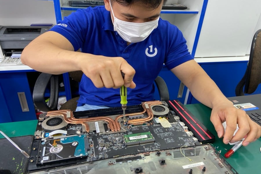 Cần đem đến trung tâm sửa chữa nếu như máy