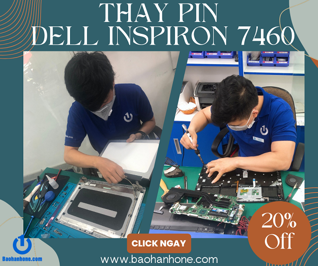 Thay pin laptop Dell Inspiron 7460 giá rẻ tại Bảo Hành One