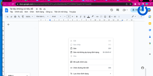Copy và Paste bằng chuột