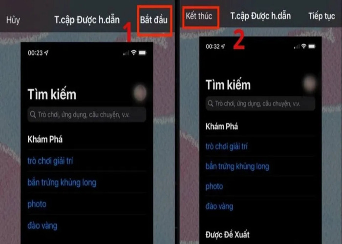 Bấm nút sườn ba lần liên tiếp rồi chọn "Bắt
