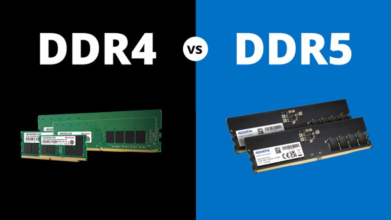 So sánh RAM DDR5 và RAM DDR4
