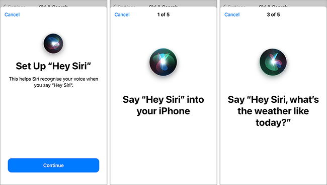 Nhận diện giọng nói trên Siri