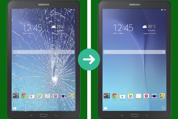 thay mặt kính Samsung Tab E lấy liền
