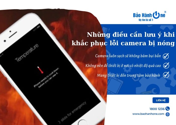 Một số lưu ý khi khắc phục camera bị nóng