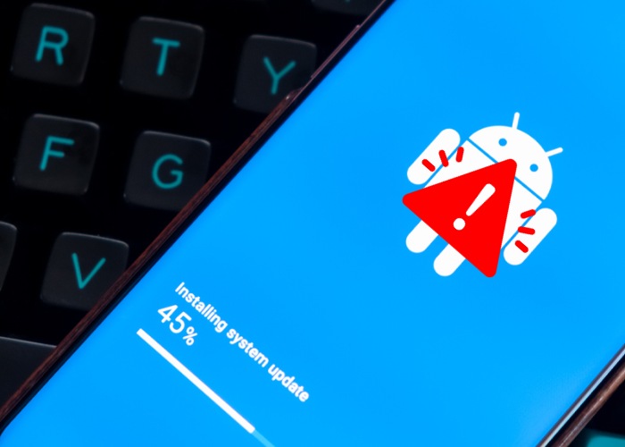 Cập nhật phần mềm không thành công làm điện thoại