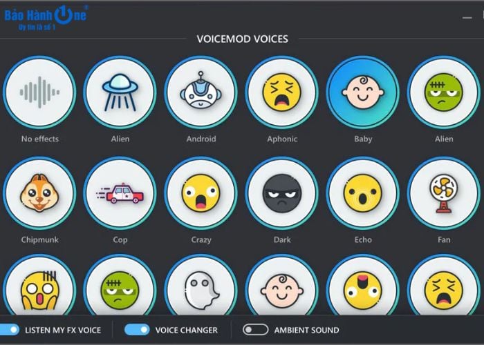 Trải nghiệm thú vị với phần mềm Voicemod