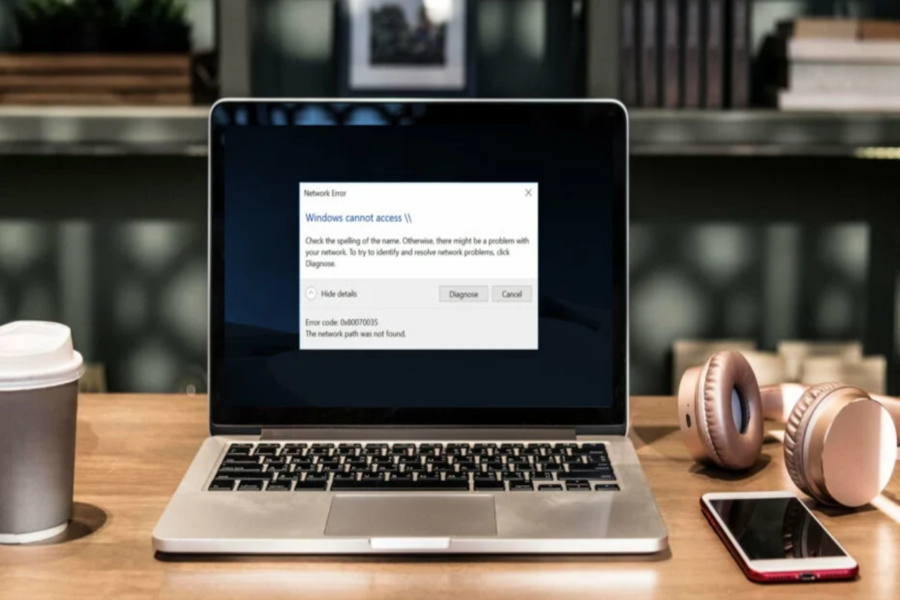 Vấn đề mạng cũng dẫn đến lỗi Error 0x80070035