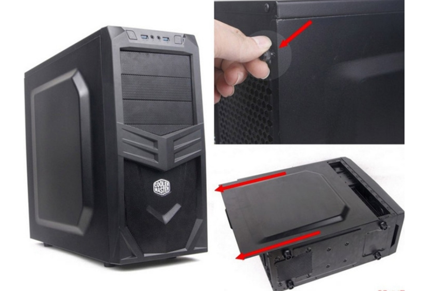 Bạn cần ngắt kết nối điện và tháo nắp vỏ