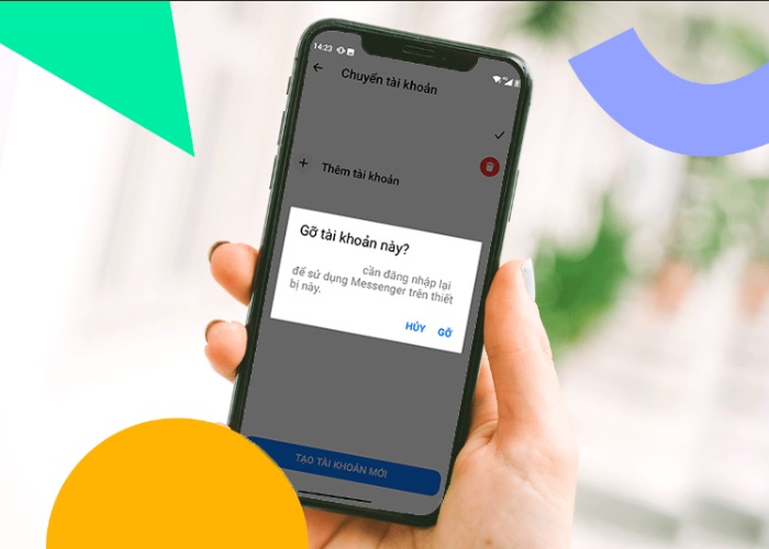Đăng xuất tài khoản sau đó đăng nhập lại
